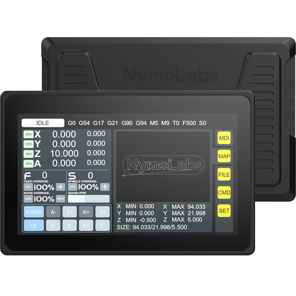 NymoLabs 4 AXIS USB CNC Offline GRBL Control Module with 7inch IPS Touch Screen
