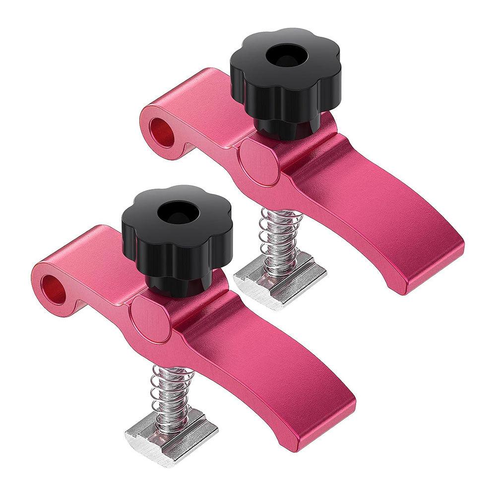 2PCS T-Track Hold Down Clamp for M6 T-slot Nut 15 x 16mm(0.6 x 0.6'') 80mm-Length