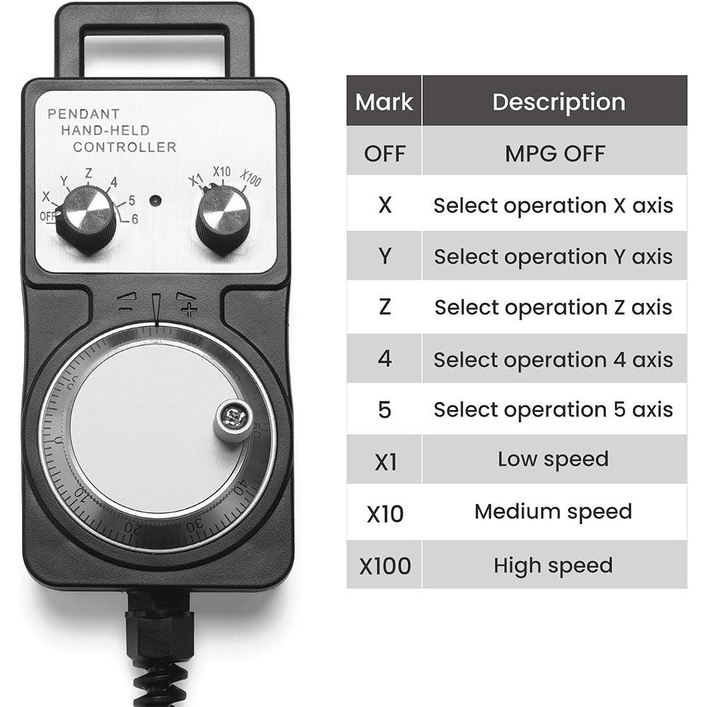 5 Axis CNC MPG Handwheel Controller for NBS-6040 NBX-5040