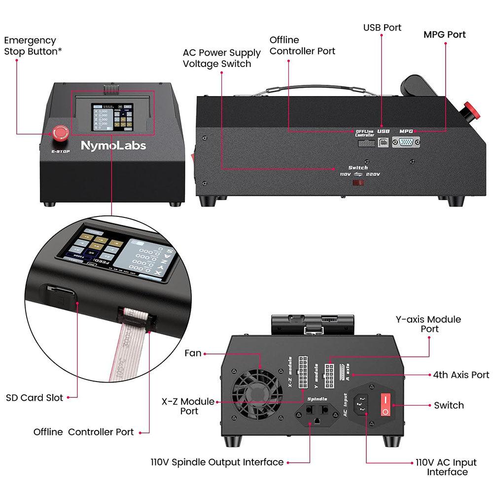 NBX-5040 CNC Router Machine for Wood Acrylic Aluminum Engraving