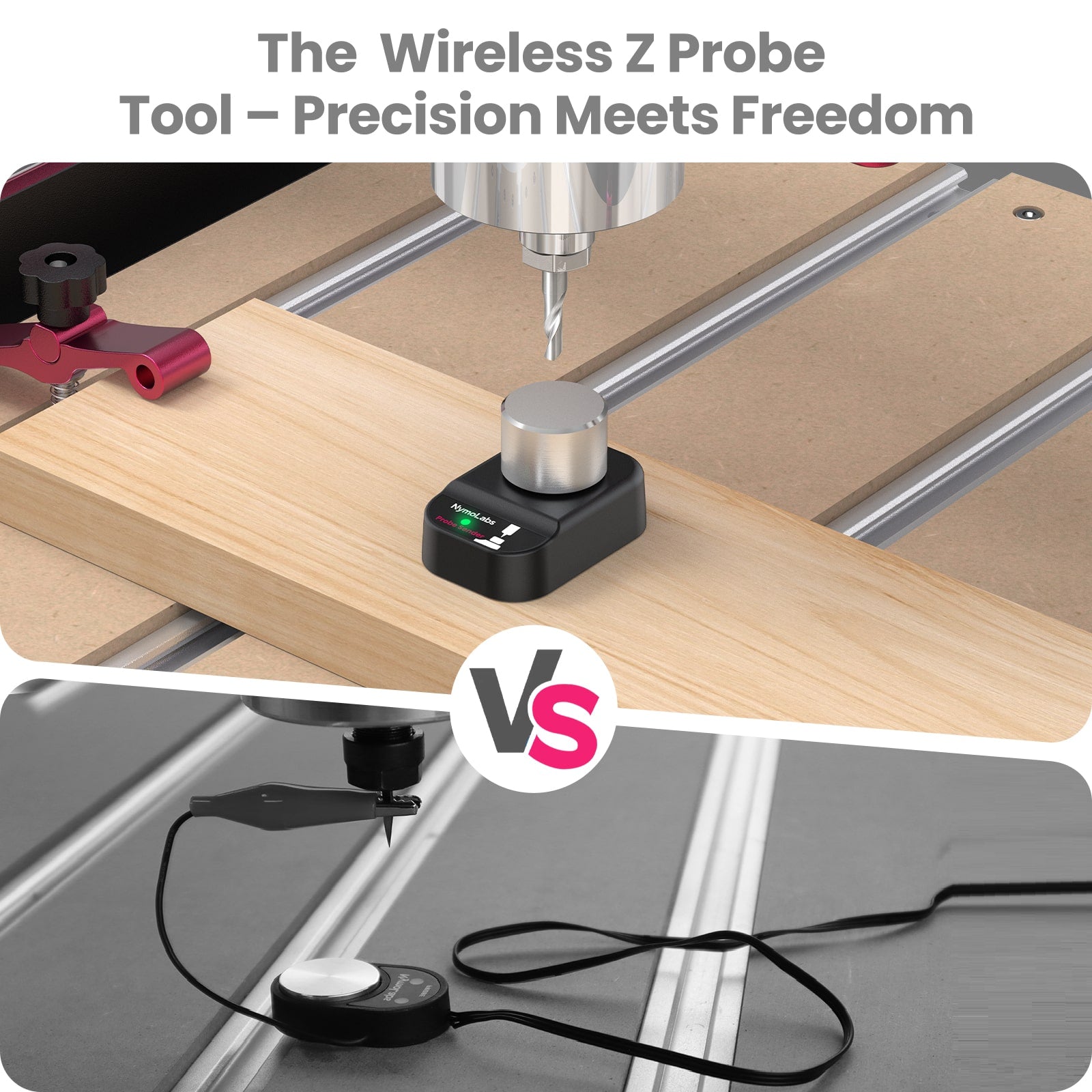 NymoLabs Wireless  Probe – Precision Z-Axis Tool Setter, GRBL & Mach3 Compatible
