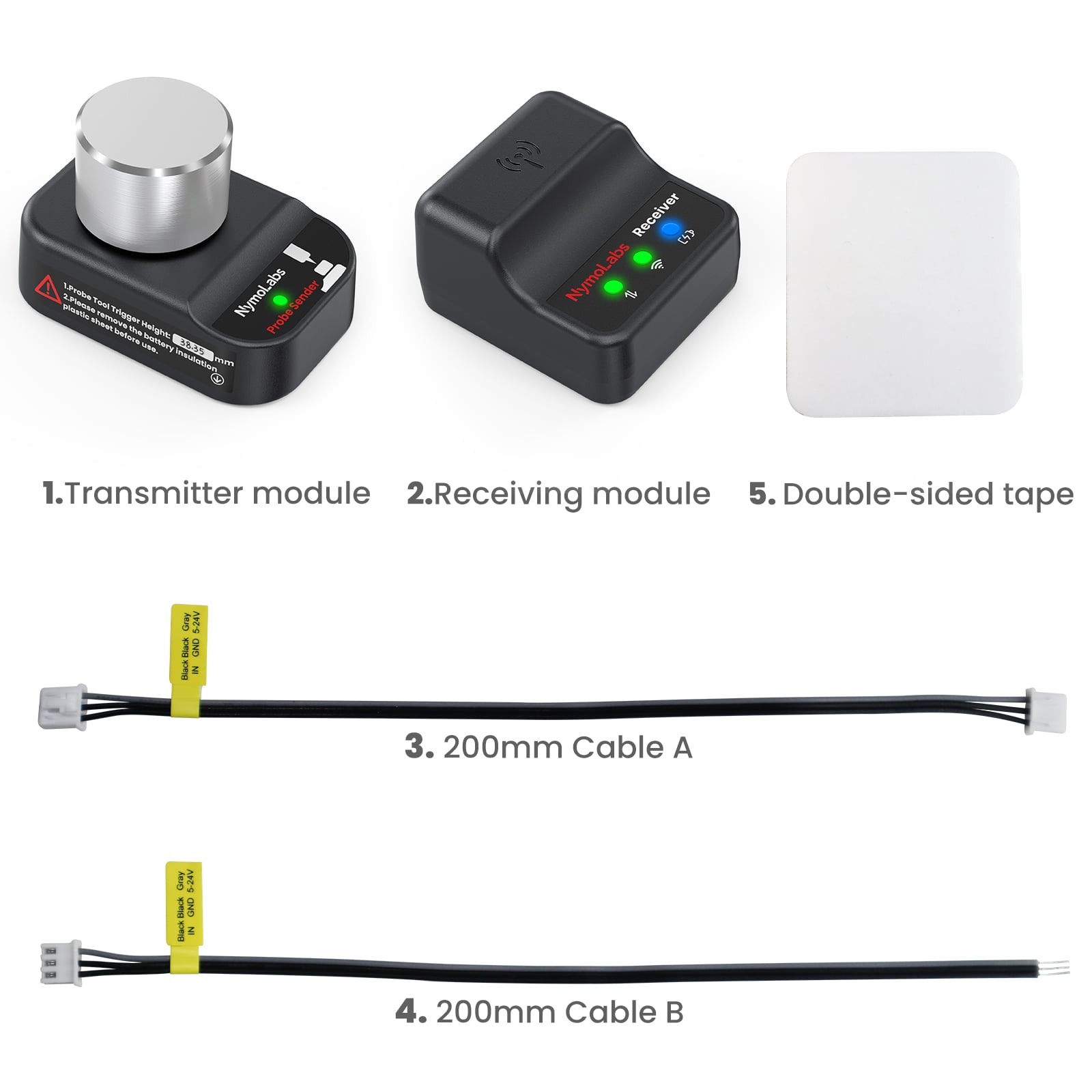 NymoLabs Wireless  Probe – Precision Z-Axis Tool Setter, GRBL & Mach3 Compatible