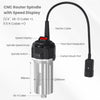 710W CNC Spindle Motor with Speed Display, 6-Speed Adjustable, 7000–30000 RPM, 65mm Diameter, 1/4" ER11 Collet,for  Most CNC Milling Machines 110V/220V