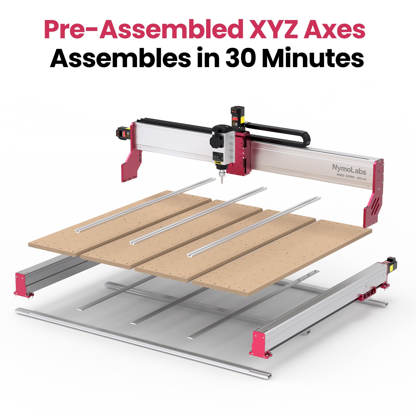 [2026 NEW] NBS-1290 Ultra CNC Router Machine for Wood Acrylic Aluminum Engraving