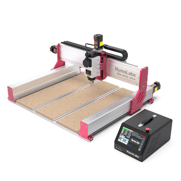 [2026 NEW] NBS-6050 Ultra CNC Router Machine, 24.21" × 19.84" Working Area, 2.2KW Air-Cooled Spindle with 7" Touch Screen 4-Axis Controller. ATC Expandable, NEMA24 Closed-Loop Motors