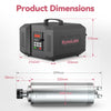 [Bundle Discount]2.2KW ER20 Water Cooled Spindle Kit+80mm Spindle Mount