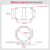 80mm Diameter Aluminum CNC Spindle Holder