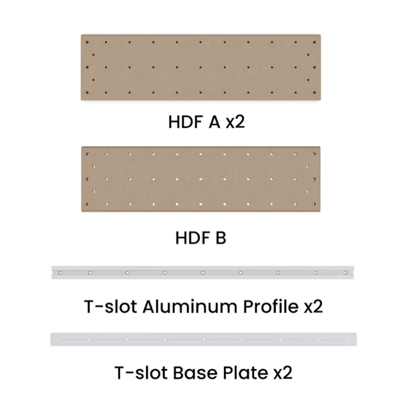 NBS-6050 Ultra/PRO Aluminum & MDF Hybrid CNC Spoilboard